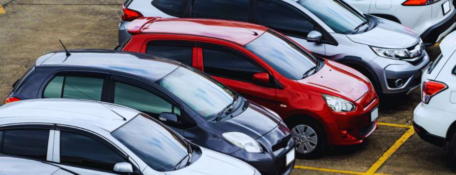 a row of rental cars in the netherlands