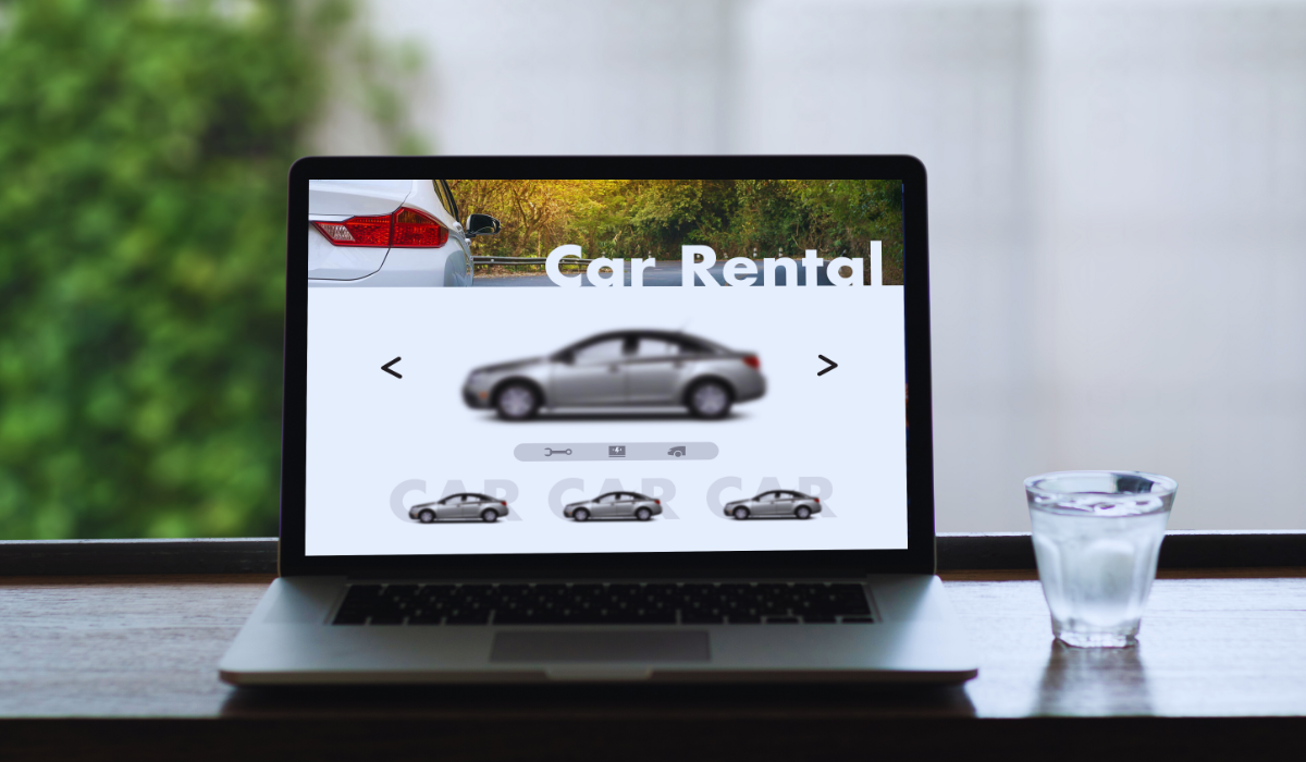 a car rental website