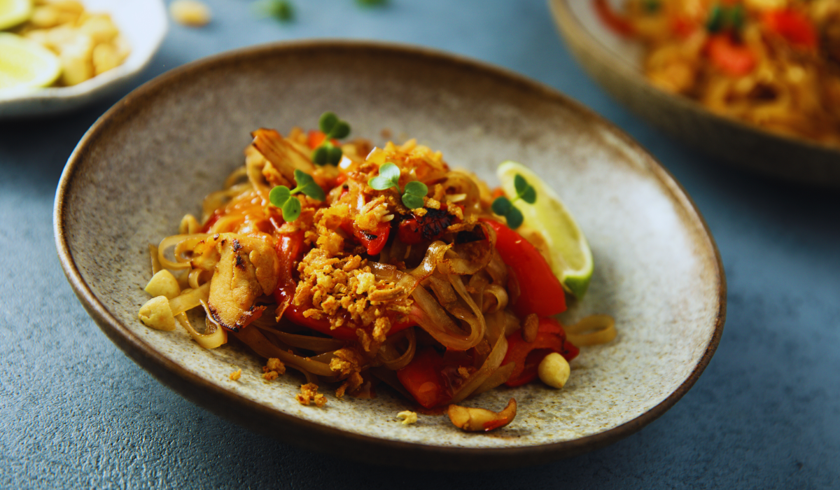 Homemade Pad Thai noodles